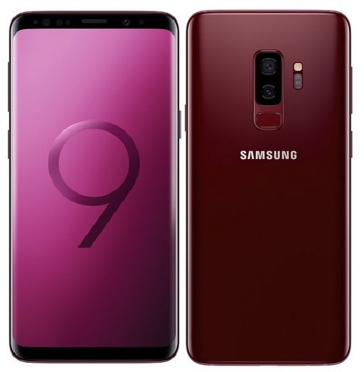 Galaxy S9 Plus Burgundy red colors -1