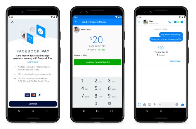 Facebook pay in Messenger -1