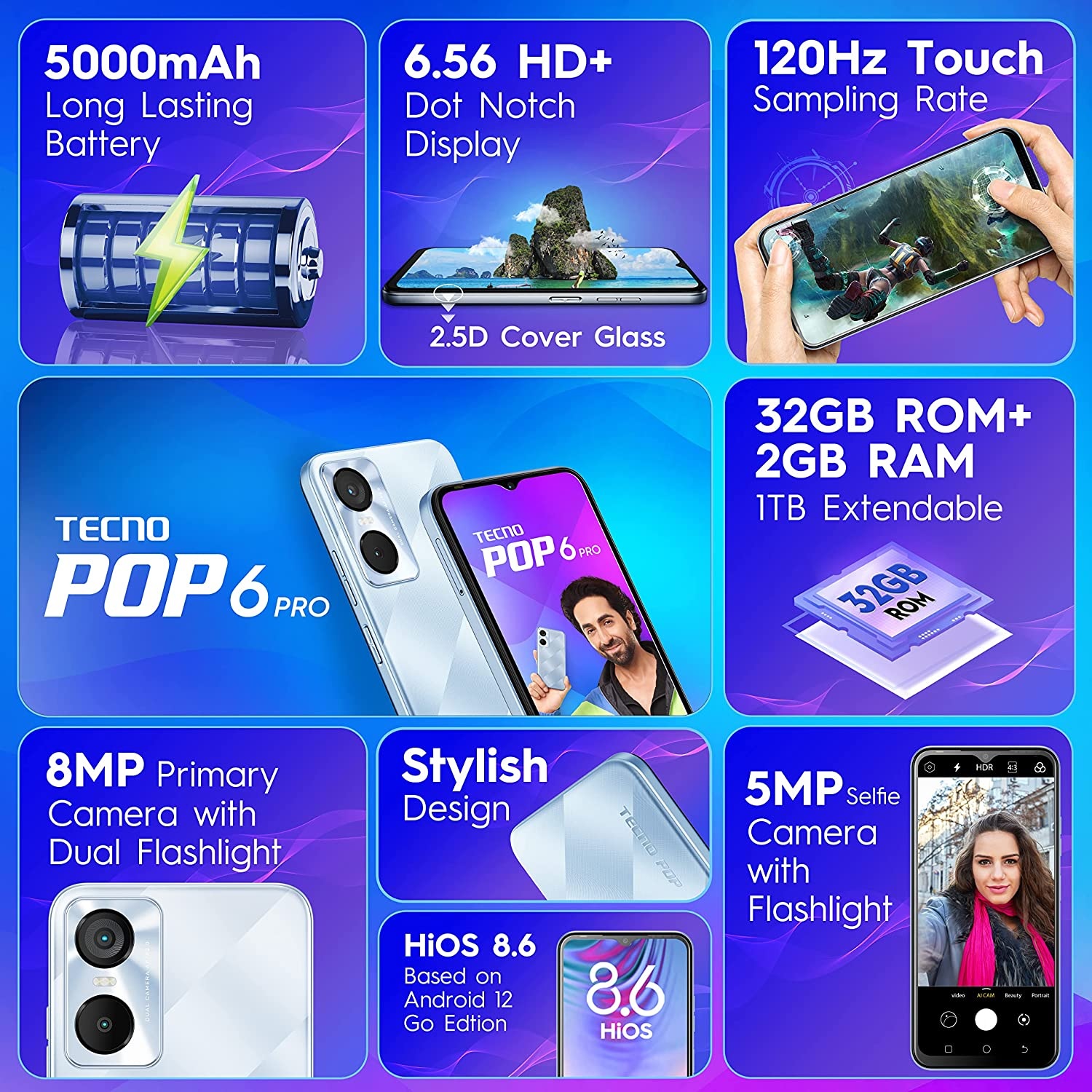 TECNO POP 6 Pro entry-level smartphone launches in India — TechANDROIDS